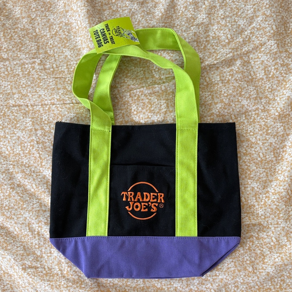 Mini Trader Joe’s Trick or Treat Halloween Canvas Tote Bag - NWT